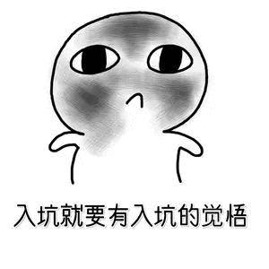 入坑就入坑要有入坑的觉悟