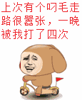 上次有个叼毛走路很嚣张晚上被我打了四次金馆长骑车