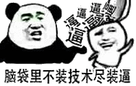 脑袋里不装技术尽装逼逼逼逼逼逼