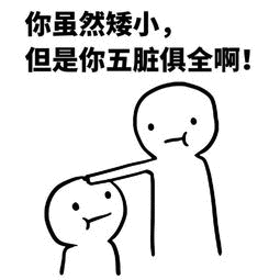 你虽然矮小但是你五脏俱全啊