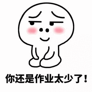 你还是作业太少了
