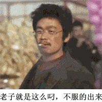老子就是这么叼不服的出来