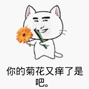 你的菊花又痒了是吧