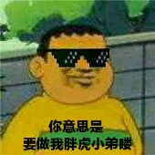 你意思是要做我胖虎小弟喽
