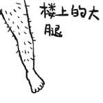 楼上的大腿腿毛好棒好多好扎拔根