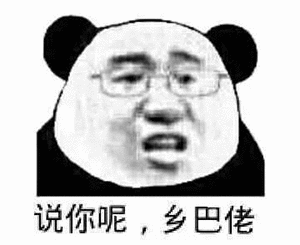 说你呢乡巴佬