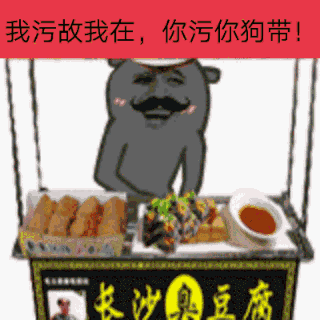 我污故我在你污你狗带长沙臭豆腐
