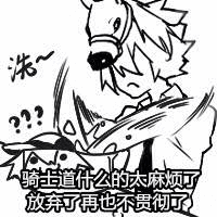 骑士道什么的太麻烦了放弃了再也不贯彻了